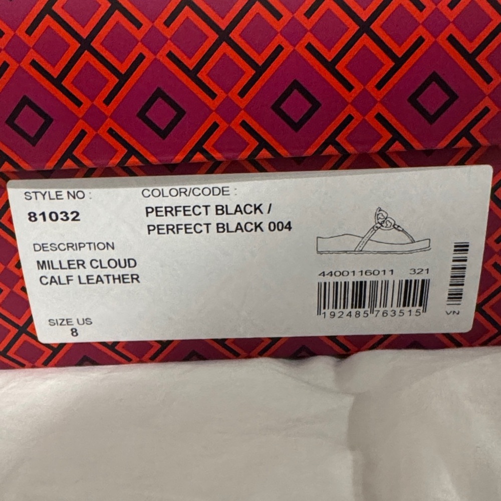 Tory Burch Black Leather Sandals